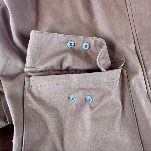 Aligne Anthropologie L/XL (EU 46) deep desert tan long trench coat - Picture 3 of 14